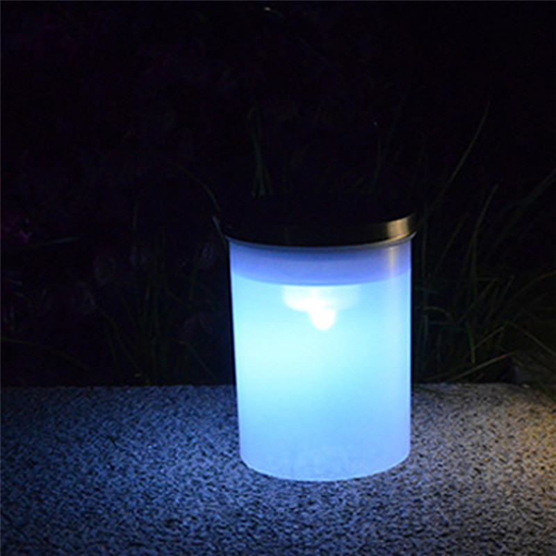 Solar Bucket Shape Led Hanging Lamp Outdoor Chandelier Garden