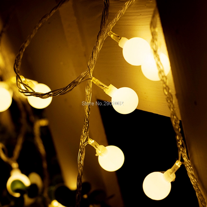 4m 40 Led Globe Long String Lights New Year Garden Party Led Globe Long String Lights