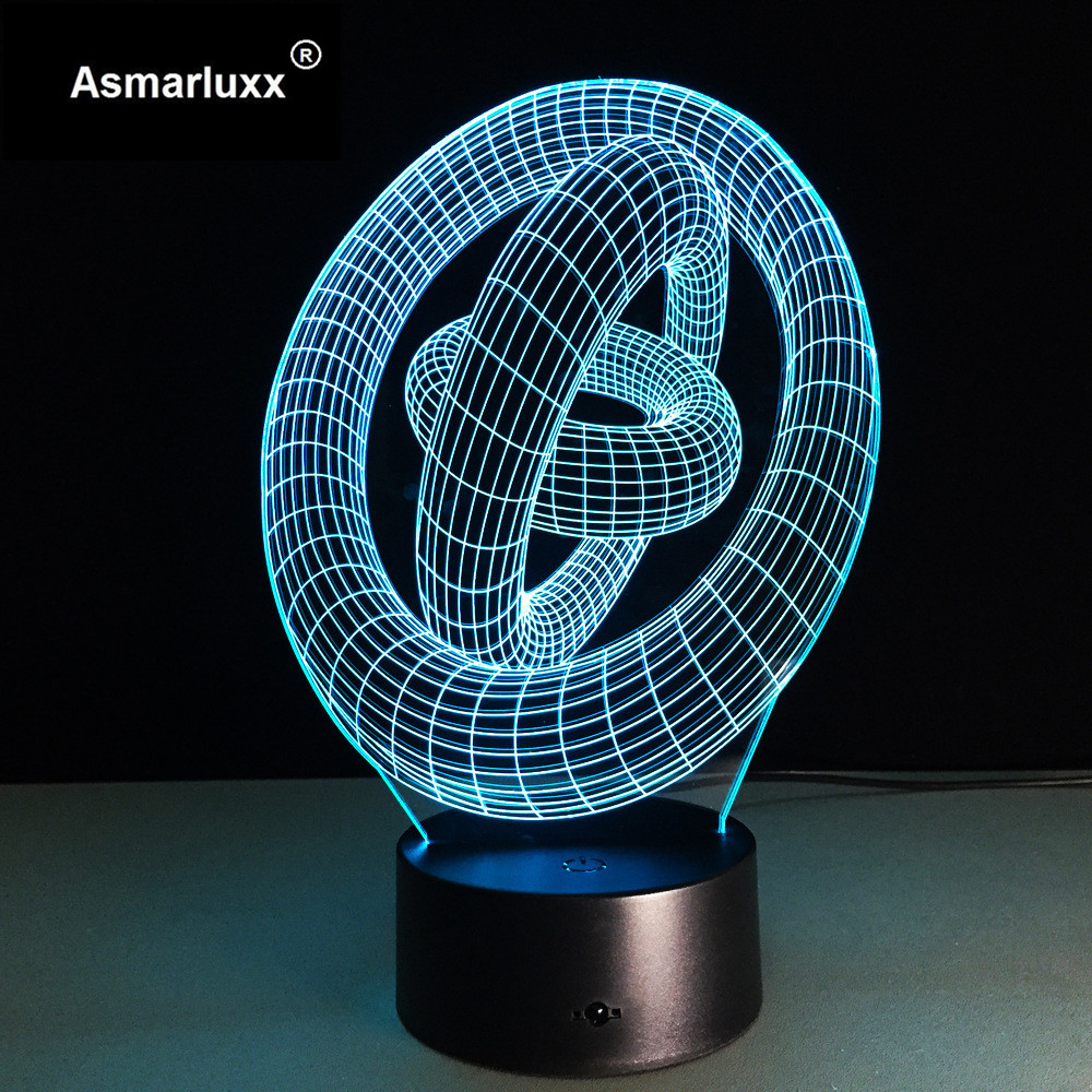 Asmarluxx Ring in ring 3d led lamp0008