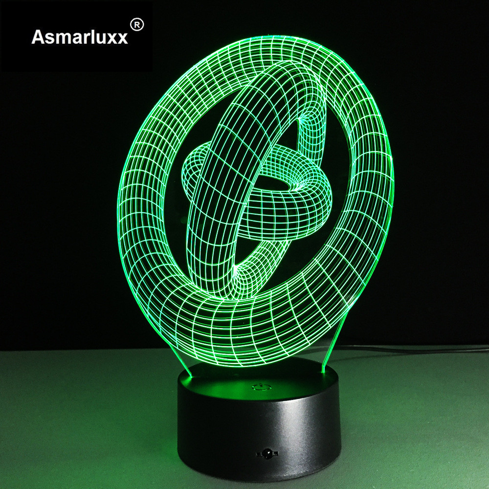 Asmarluxx Ring in ring 3d led lamp0005
