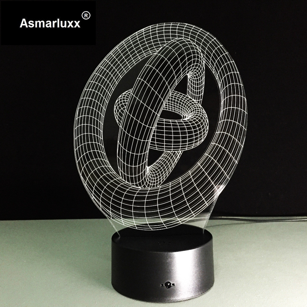 Asmarluxx Ring in ring 3d led lamp0006