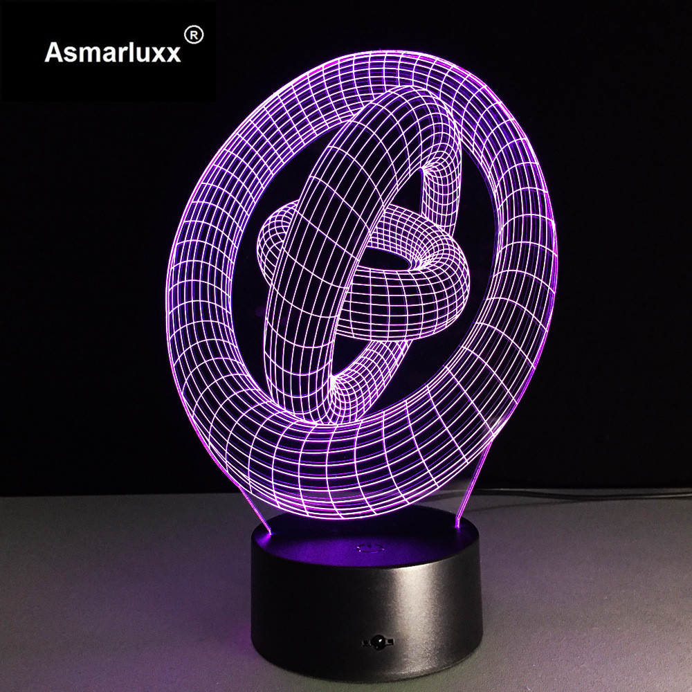 Asmarluxx Ring in ring 3d led lamp0004