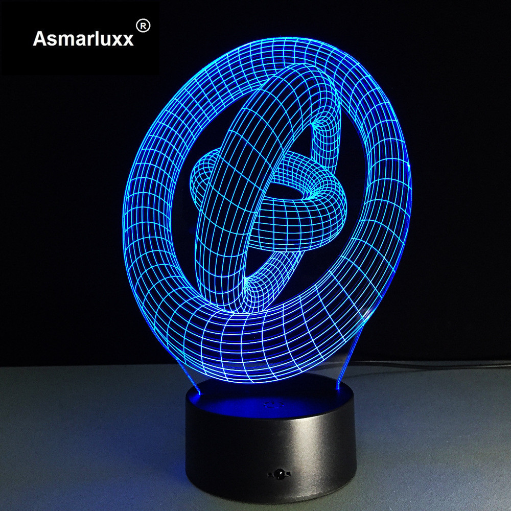 Asmarluxx Ring in ring 3d led lamp0007
