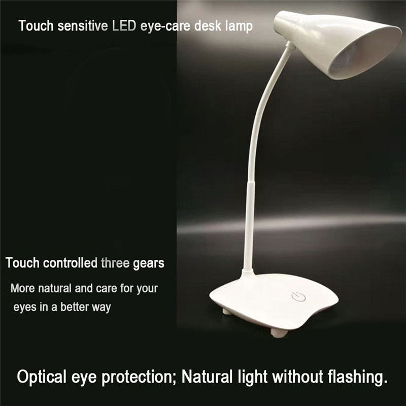 Laideyi Led Usb Charge Desk Lamps 3 Level Dimmable Touch Switch
