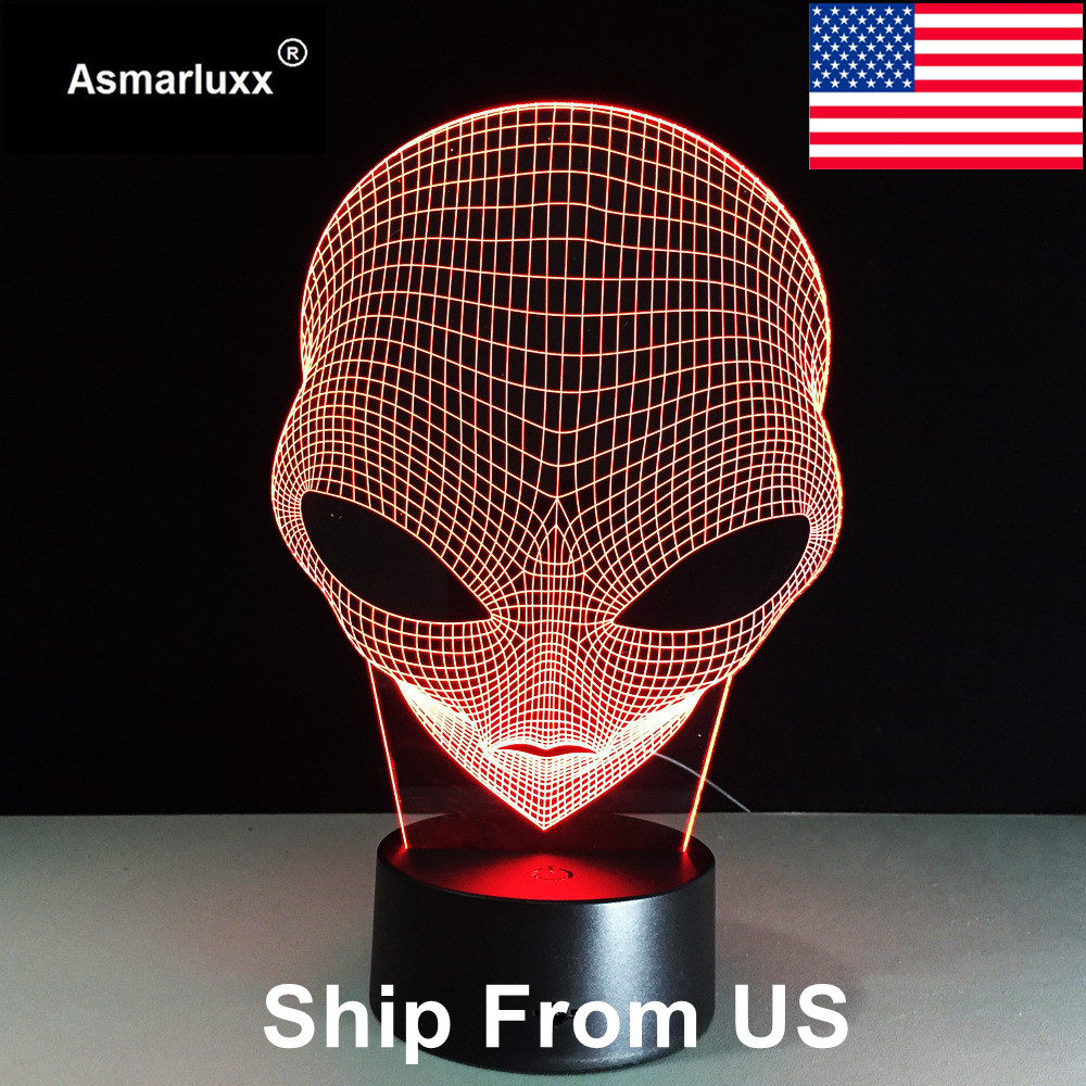 Asmarluxx Alien 3D led Lamp0007