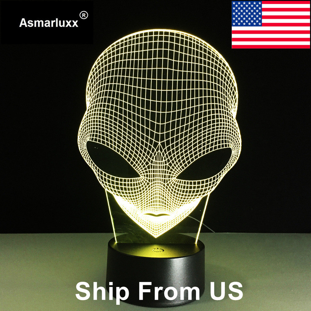 Asmarluxx Alien 3D led Lamp0004