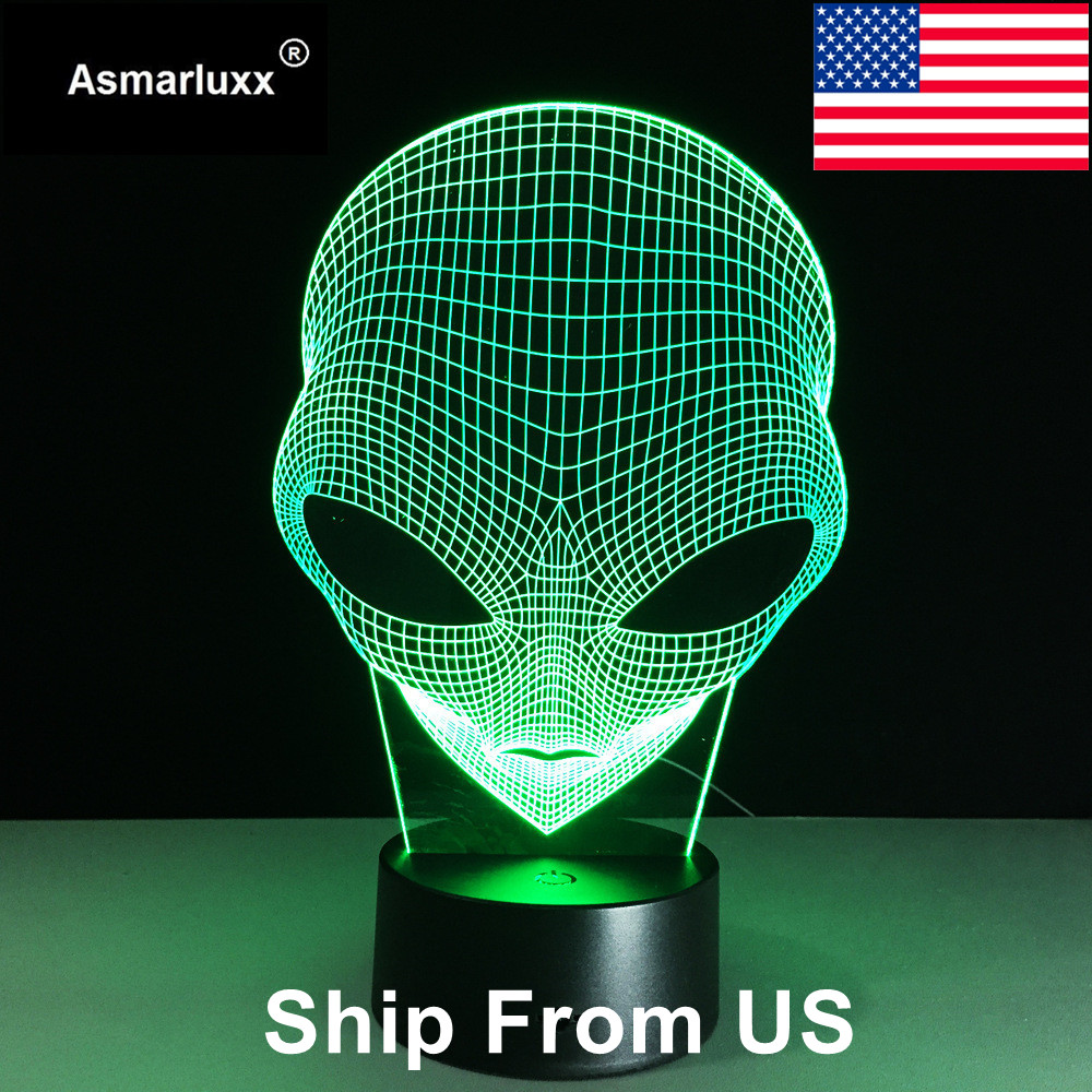 Asmarluxx Alien 3D led Lamp0006