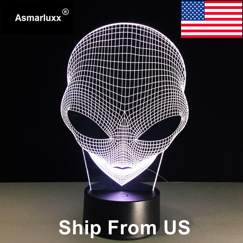 Asmarluxx Alien 3D led Lamp0005