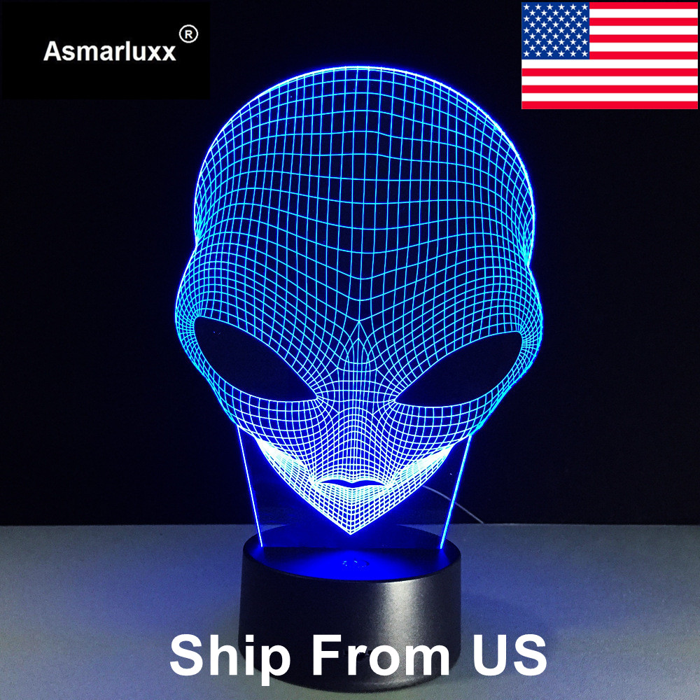 Asmarluxx Alien 3D led Lamp0003