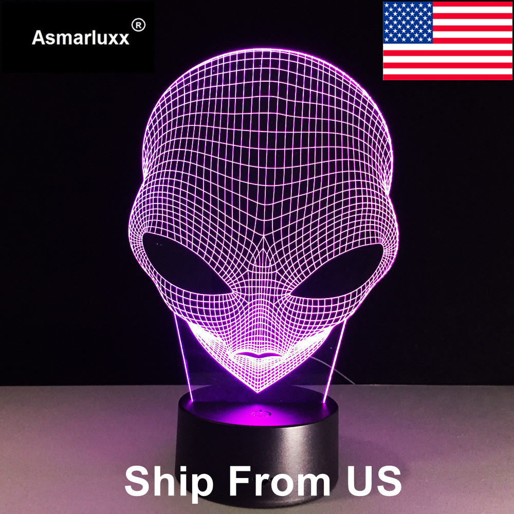 Asmarluxx Alien 3D led Lamp0002