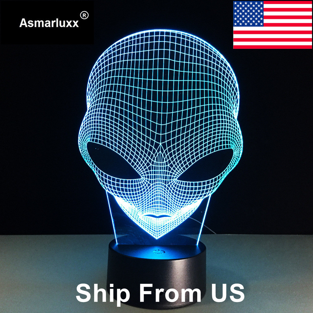 Asmarluxx Alien 3D led Lamp0008