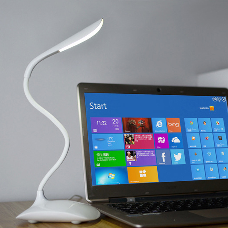 Livewin Office Desk lamp LED Flexible USB Clip Table Lamp Reading light