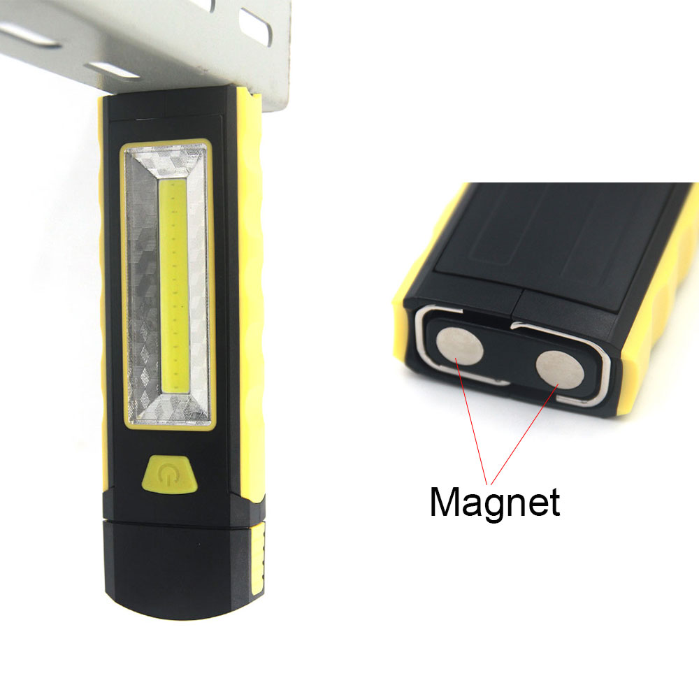 Adjustable COB LED Work Light Inspection Lamp Hand Torch Magnetic Camping Tent Lantern With Hook Magnet (17)