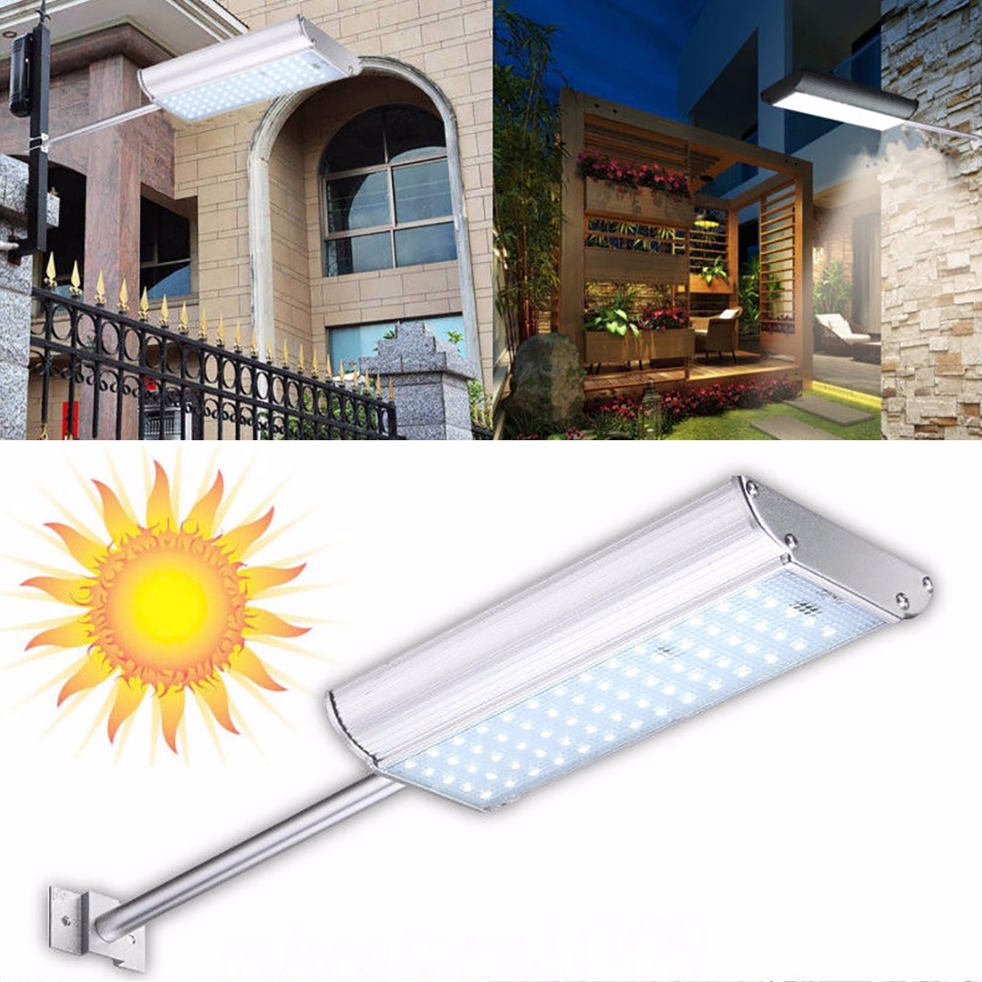 Waterproof Solar 70 LED Motion Sensor Light Wall Lamp Outdoor Garden Path Street