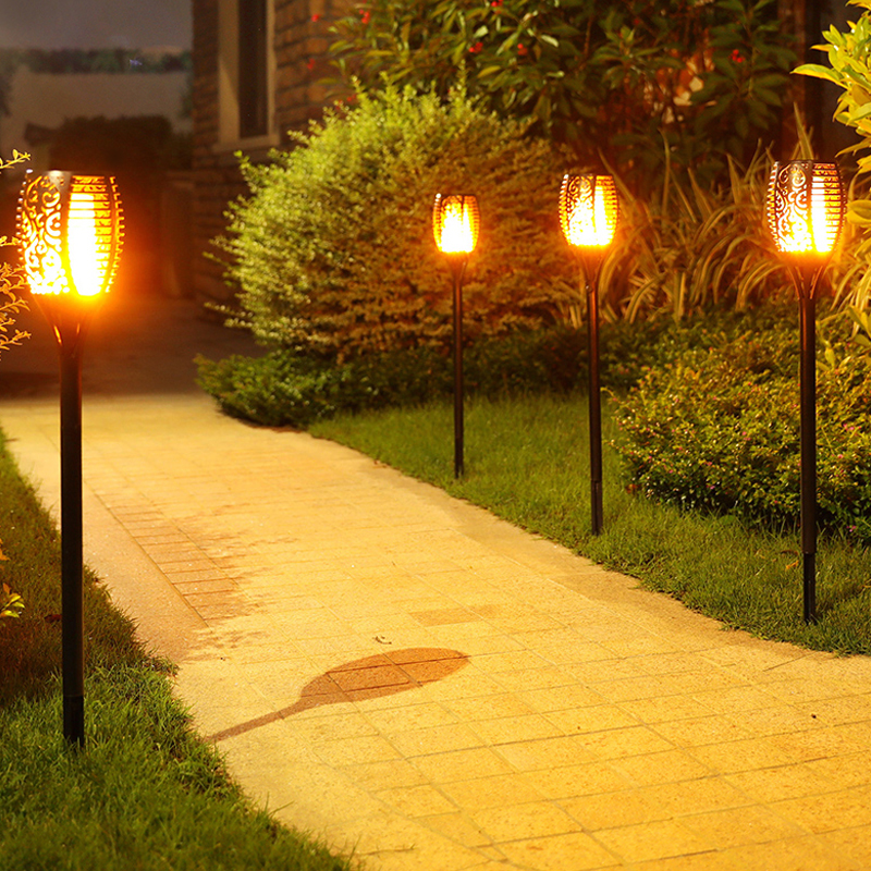 Solar Light Garden Lamp Path Tiki Torches Lights Dancing Flame Solar Light Garden Lamp Path Tiki