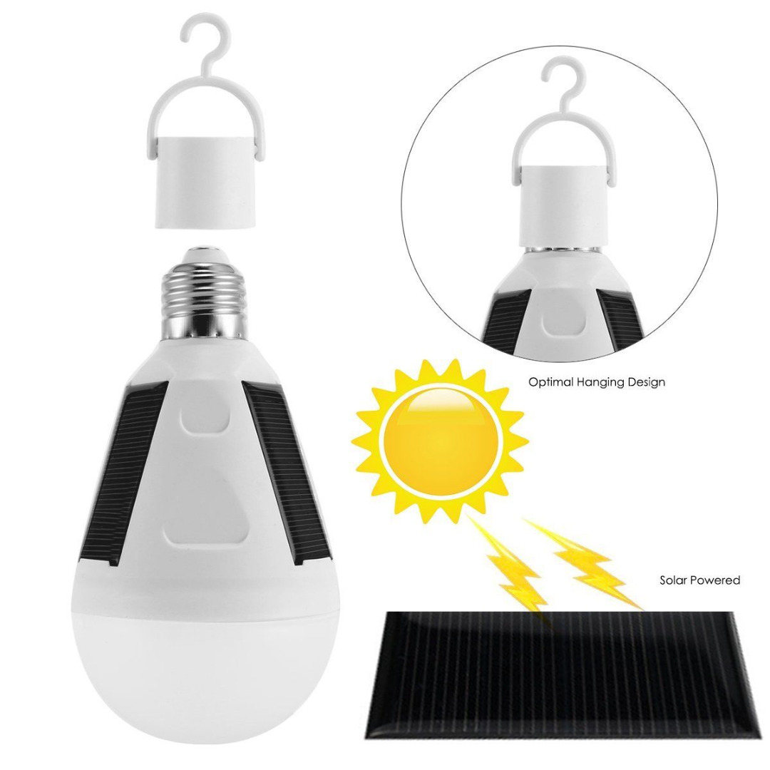 Rechargeable 7W E27 LED Solar Light Bulb Rechargeable lamp bulb for Camping Hiking Fishing Outdoor light MAYITR 86-265V