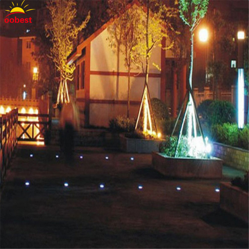 Oobest Outdoor Lamp Solar Powered Ground Light Water Resistant Path Oobest Outdoor Lamp Solar Powered Ground Light Water Resistant Path Garden Landscape Spike Lighting Led