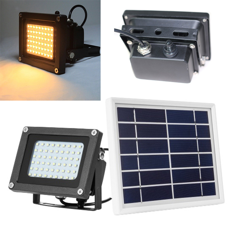 150 Warm White LED Solar Flood Light Sensor Motion Activated Light for Outdoor Garden Solar Lamp LED Flood Light