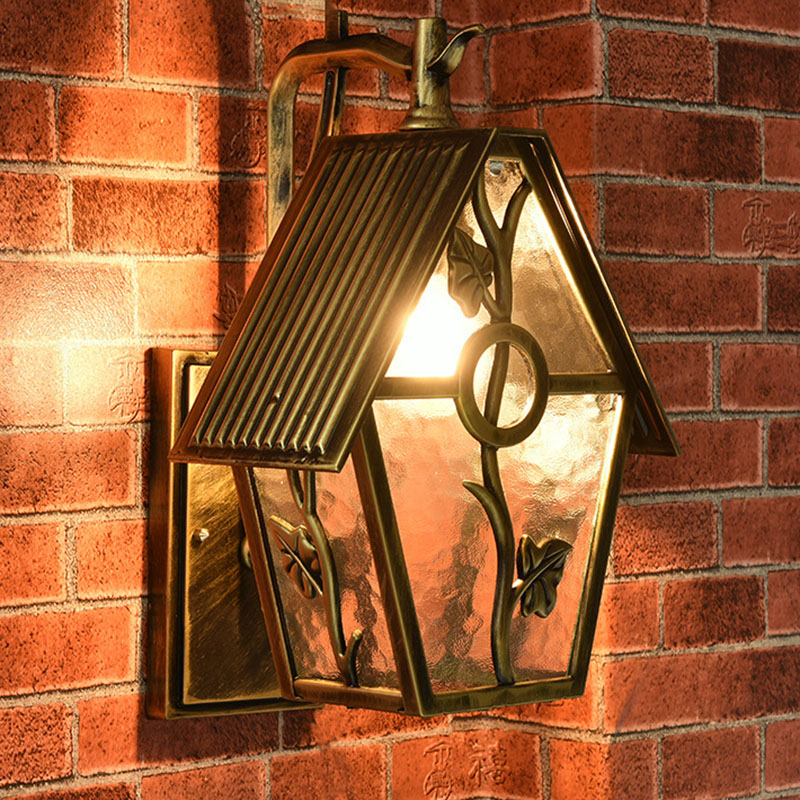 2018 New Creative House Shape Elegant Wall Lamps Water Glass Elegant Wall Lamps Water Glass