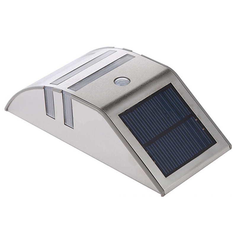 LED Solar Powered PIR Motion Sensor Security Light LED Wall Light Steps Outdoor Garden Yard Street Lights