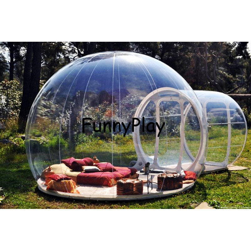 single tunnel inflatable bubble camping tent