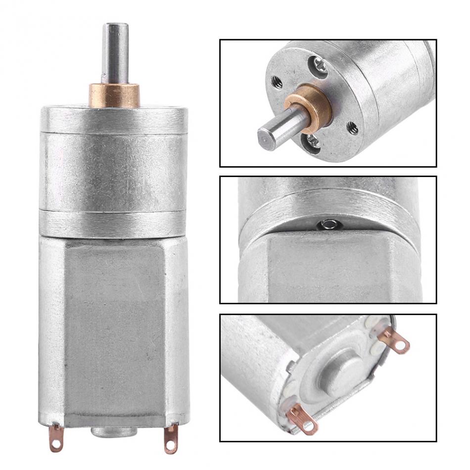 DC 12V Electric Reduction Motor High Torque Gear Motor Encoder Gearmotor Motor 15~200RPM Outer Diameter 20MM