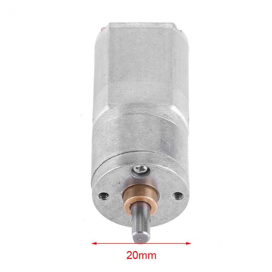 DC 12V Electric Reduction Motor High Torque Gear Motor Encoder Gearmotor Motor 15~200RPM Outer Diameter 20MM
