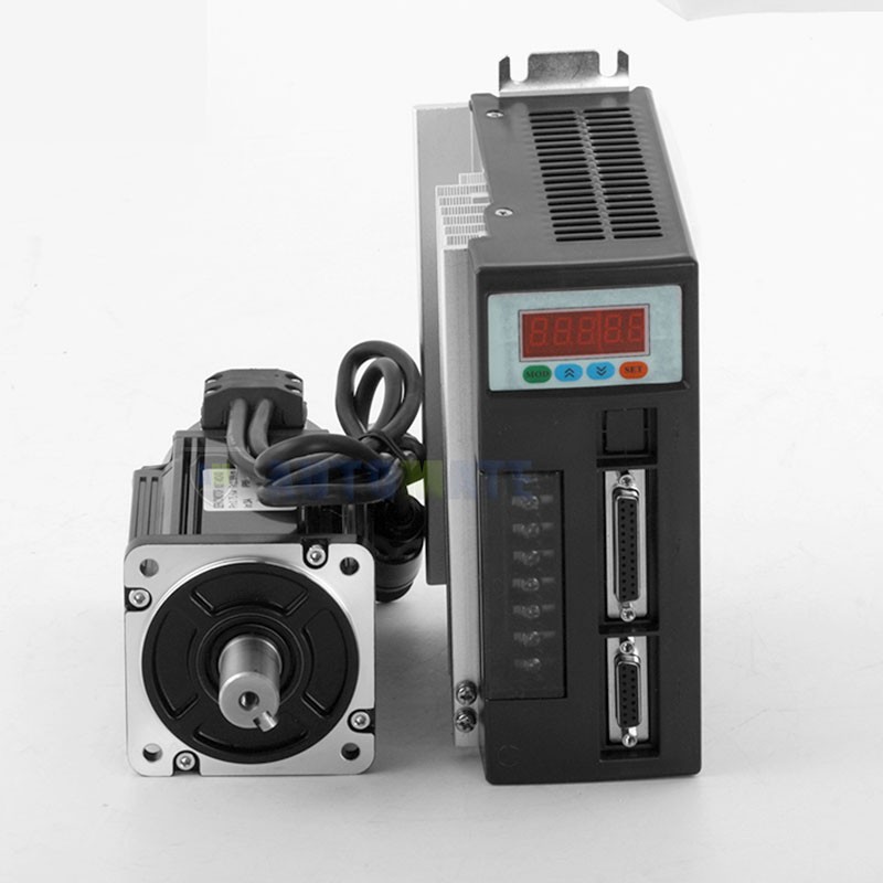 90ST-M04025 AC Servo Motor Kit 1KW 220V Servo Motor 3000rpm 4N. M Single Phase Motor with Matched Drive 3M Encoder Cable