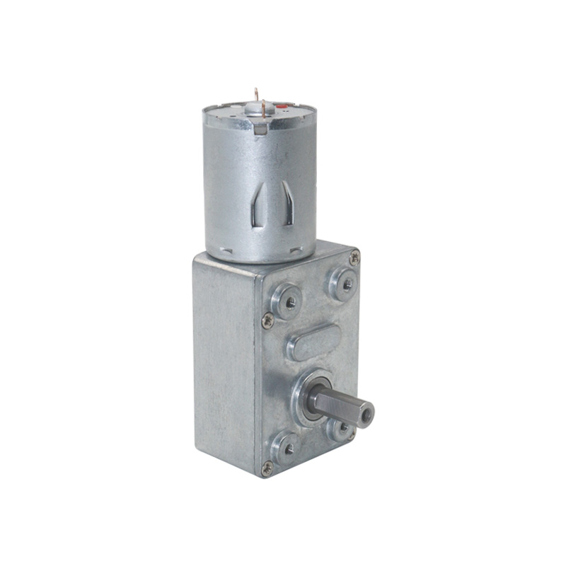 DC 6V/12V24V Speed: 2RPM to 150 RPM Worm GearMotor with Metal Gear Worm Drive Gearbox Worm Geared Motor
