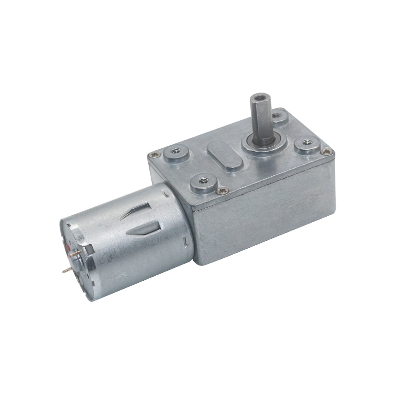 DC 6V/12V24V Speed: 2RPM to 150 RPM Worm GearMotor with Metal Gear Worm Drive Gearbox Worm Geared Motor
