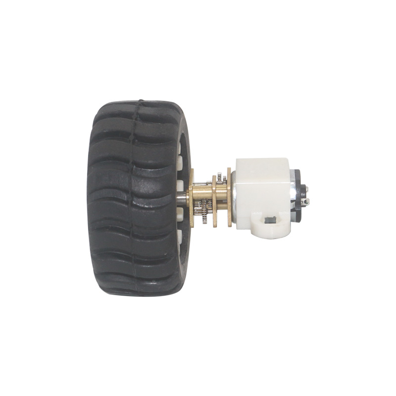 Miniature Electric Motors for Toys with Fixed Frame Coupling Nut Plastic Wheel Kit for DIY Toys Robot Arduino