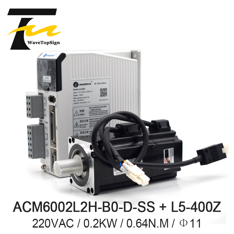 Best Quality Leadshine 400W AC Servo Motor L5-400Z & ACM6004L2H-60-D-SS Good Price 17 Bit Encoder