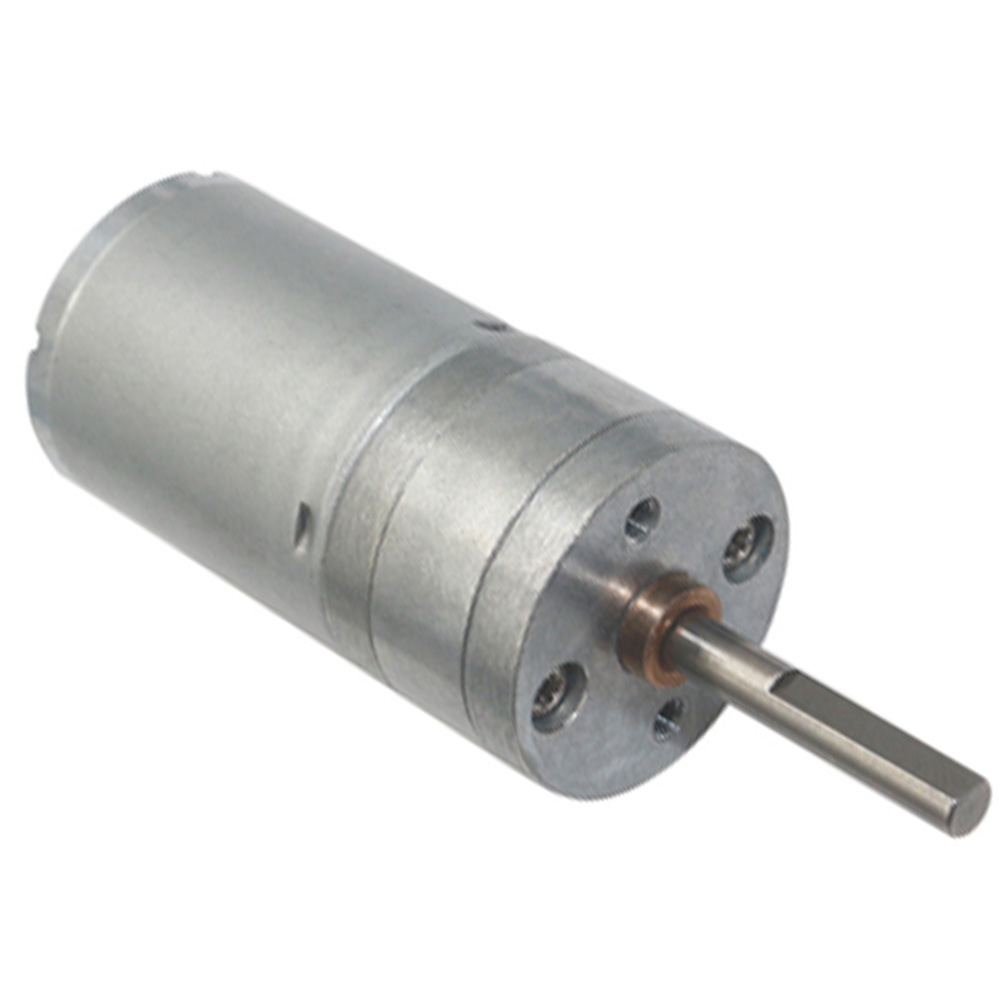 Micro DC Gear Motor 6V 12V 24V Shaft Length 25MM Low Speed 12 To 1360RPM Adjustable Speed Reversed for DIY Micro Smart Device