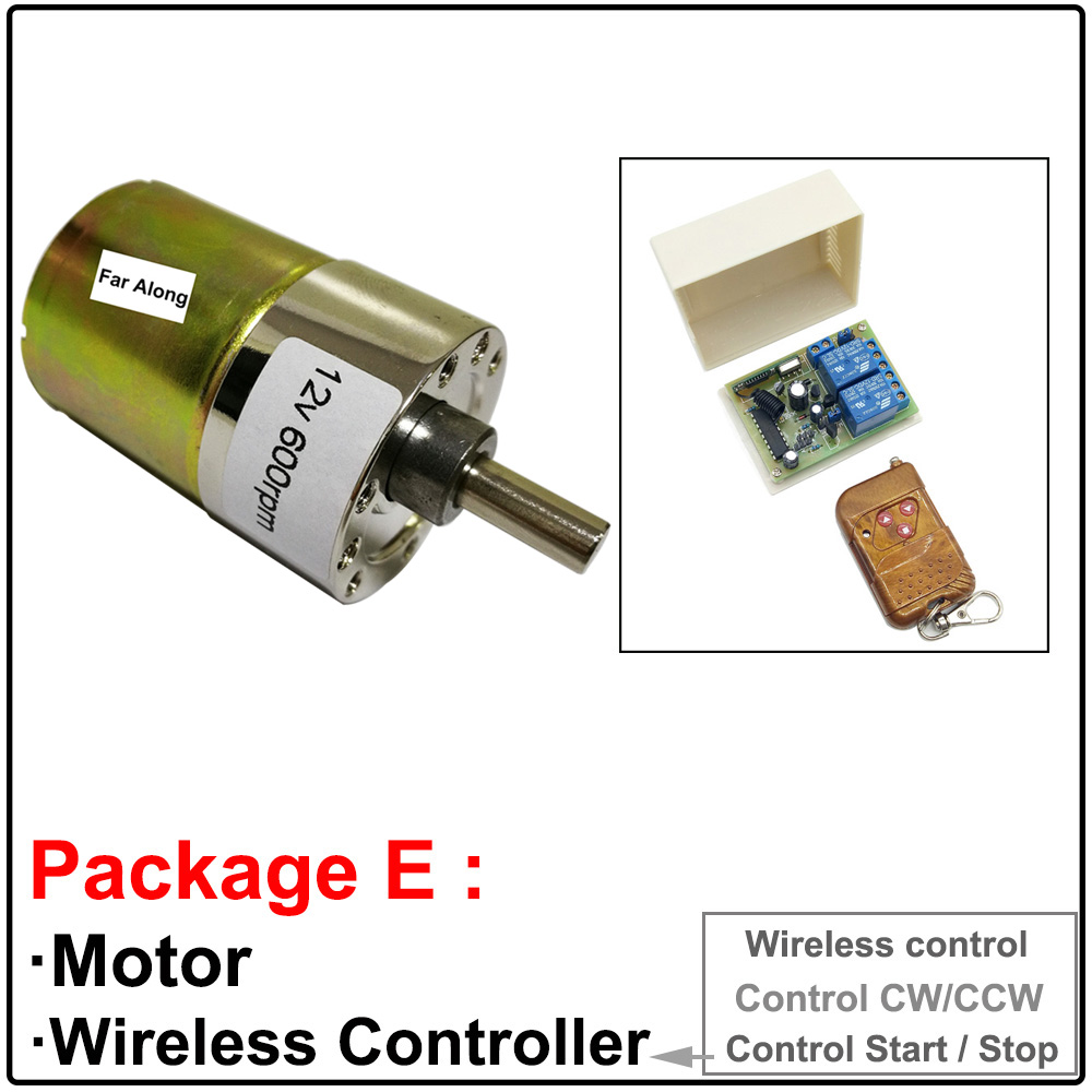 12V 24V Micro Brushed DC Gear Motors 12 Volt High Torque Slow Low Speed 5 To 600RPM in DC Motor Adjustable Speed Reversed