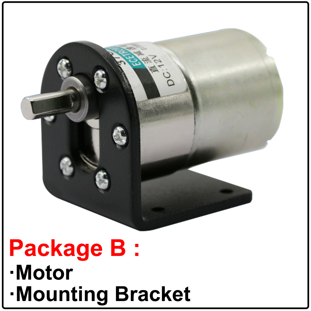 12V 24V Micro Brushed DC Gear Motors 12 Volt High Torque Slow Low Speed 5 To 600RPM in DC Motor Adjustable Speed Reversed