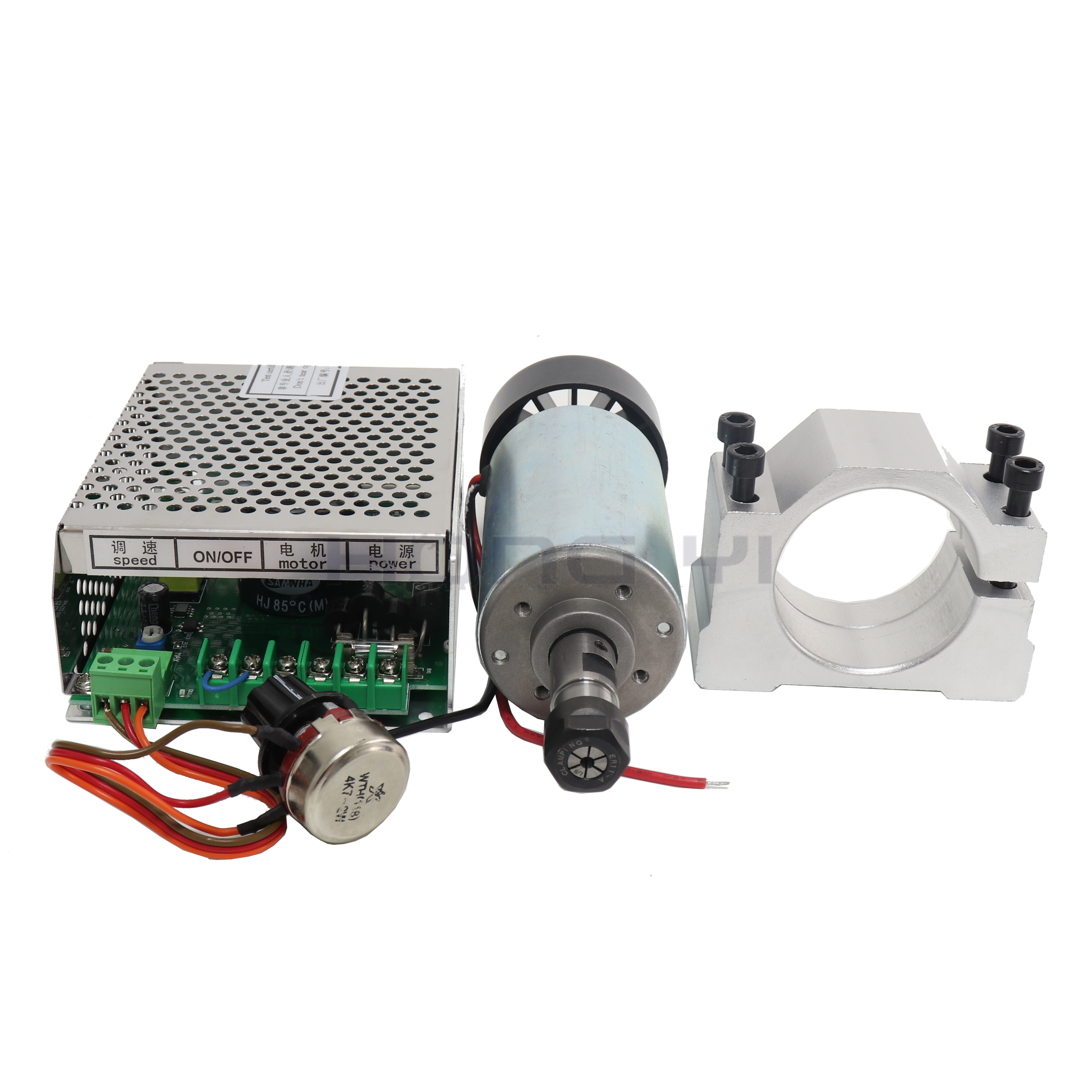 0.3kw Spindle 12-48 CNC 300W Spindle Motor DC Shop Promotions FREE 1pcs ER11 Chuck Mount Bracket 24V 36V for PCB Engraving