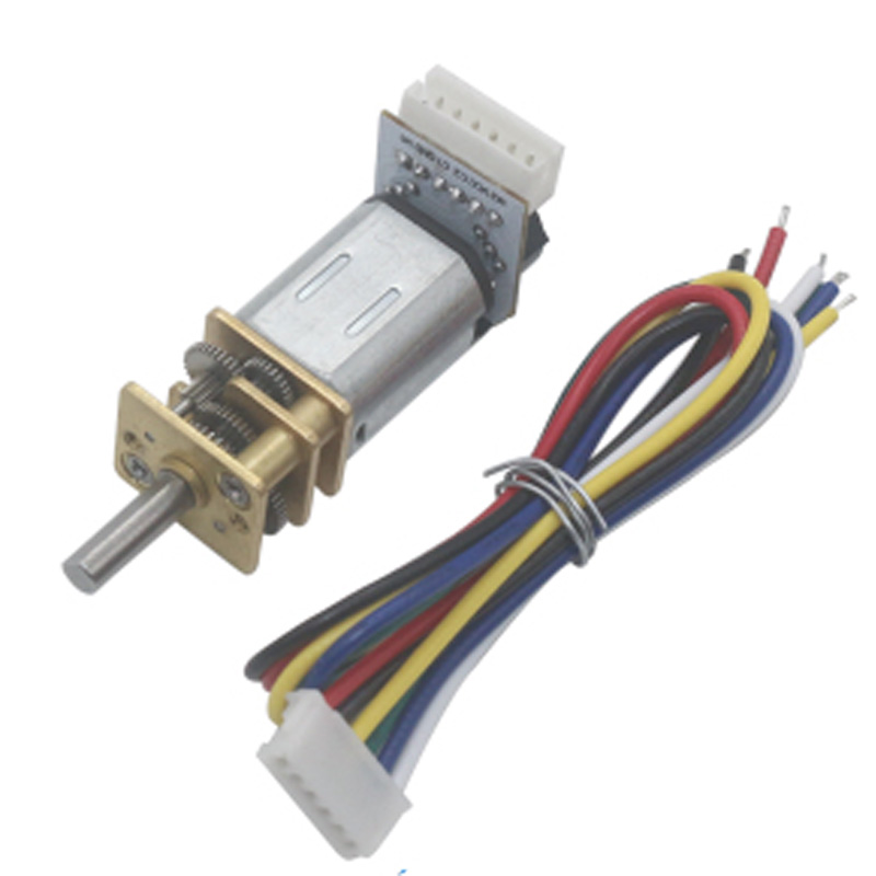 N20 Mini DC Encoder Gear Motor 6V 12V Encoder High Speed 39-3000RPM Adjustable Speed Reversible In DC Motor for Smart Device