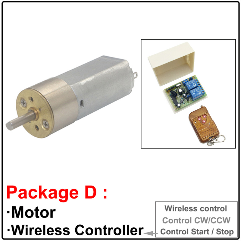 Micro Mini DC Gear Motors 12V Low Speed 33-340RPM In DC Motor Adjustable Speed Reversed for DIY Toys Water Light Needle Robot