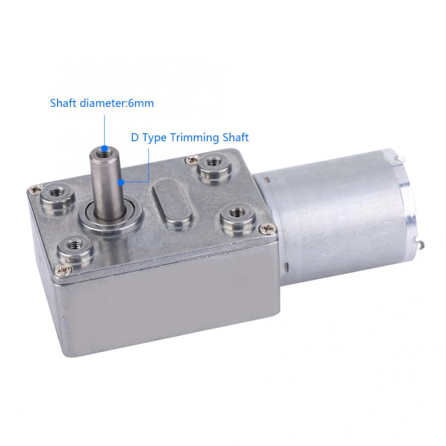 Speed Regulator for DC Motors Micro Type DC Speed Reduction Motor Large Torsion Worm Gear Motor 6V for Multiple Purposes