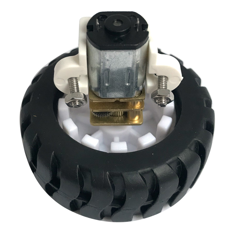 N20 Electric Mini Micro DC Geared Motors 3V 6V 12V Low Speed 15-600RPM In DC Motor with Mounting Bracket Wheel Tire for DIY Toys