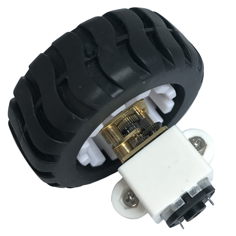 N20 Electric Mini Micro DC Geared Motors 3V 6V 12V Low Speed 15-600RPM In DC Motor with Mounting Bracket Wheel Tire for DIY Toys