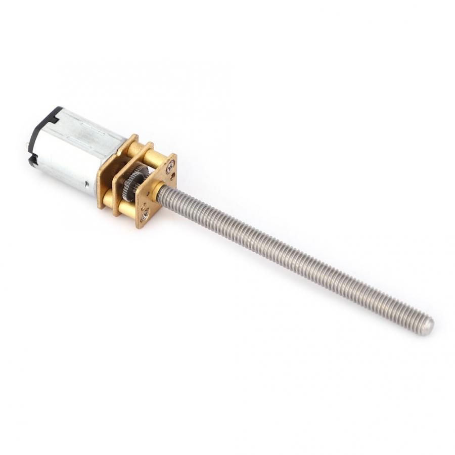 N20 Gear Motor Lead Screw Speed Reduction Motor M4x55mm Ball Screw Speed Reducer 3V Electric Motor