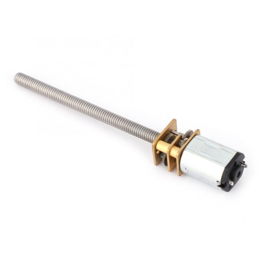 N20 Gear Motor Lead Screw Speed Reduction Motor M4x55mm Ball Screw Speed Reducer 3V Electric Motor