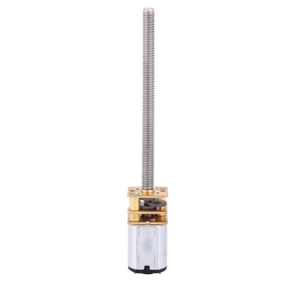 N20 Gear Motor Lead Screw Speed Reduction Motor M4x55mm Ball Screw Speed Reducer 3V Electric Motor
