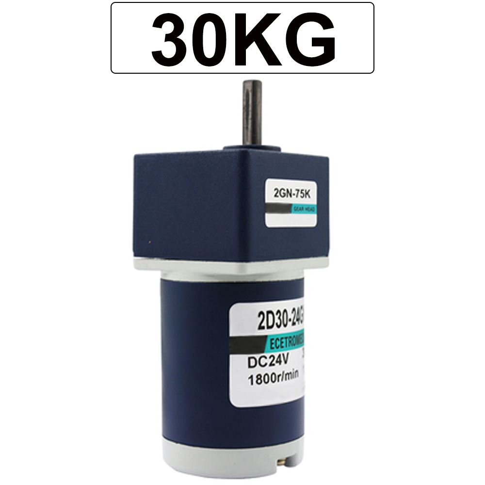 12V 24V Micro Metal DC Electric Geared Motor 30W Slow Speed 10-600RPM Low Noise Reversible Motor Adjustable Speed