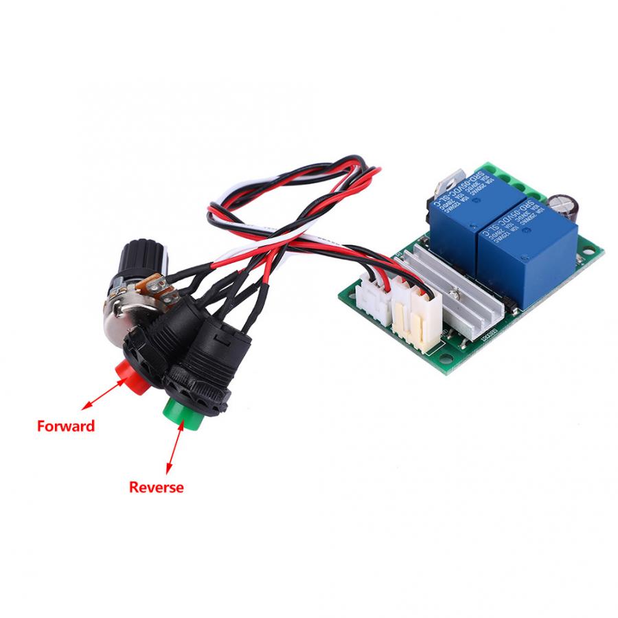 DC 12/24/36/48V 60A PWM Motor Speed Controller CW CCW Reversible Switch 