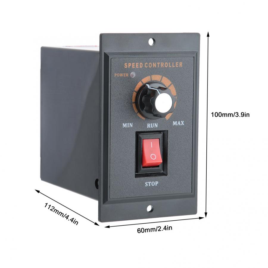 Motor Speed Controller ABS Housing Permanent Magnet Motor Regulated Speed Input Voltage 220VAC
