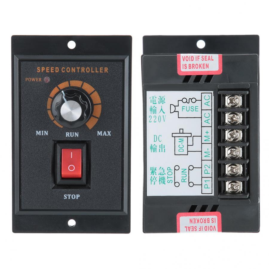 Motor Speed Controller ABS Housing Permanent Magnet Motor Regulated Speed Input Voltage 220VAC