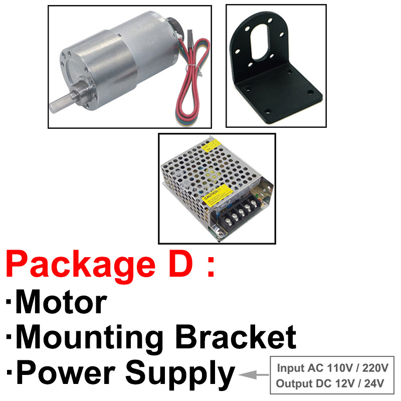 Micro DC Permanent Magnet Hall Encoder Geared Motor 12V 24V in High Torque DC Motor 5-1230RPM Reversed & Speed Can Be Measured
