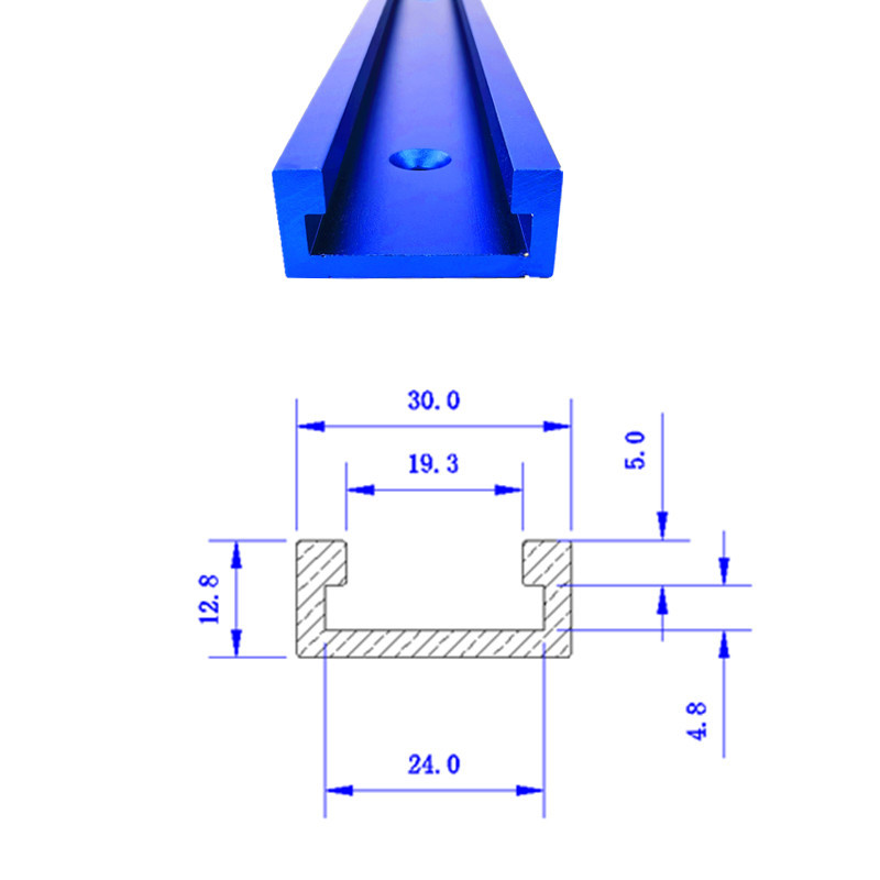 30 Type T-Tracks Aluminum Slot Miter Track Jig Fixture for Router Table Bandsaws Woodworking Tool Length 300/400/600/800/1000mm